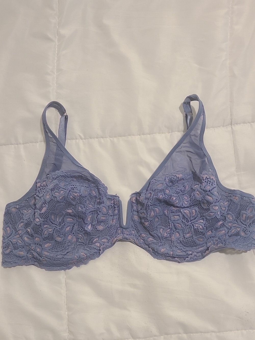 Frederick's of Hollywood Lavender Lace Underwire Bra